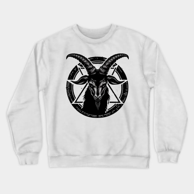 Satanic Goat Baphomet Crewneck Sweatshirt by K3rst